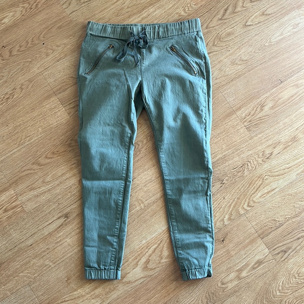 Green jogger pants